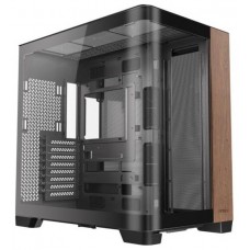 CAJA ANTEC C8 CURVE WOOD E-ATX NEGRO 2XVENT 160 MM 1X140MM 2XUSB SN FUENTE en Huesoi