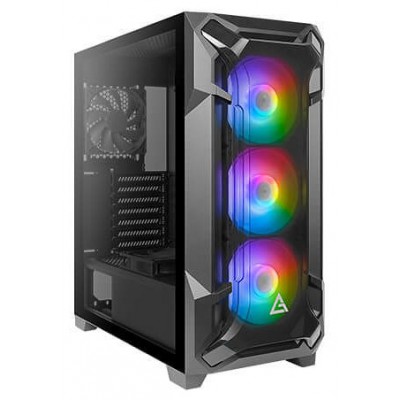 CAJA SEMITORRE ATX DF600 FLUX RGB NEGRO ANTEC (Espera 4 dias) en Huesoi