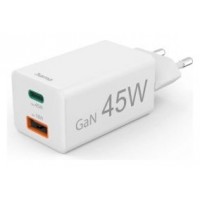 CARGADOR DE PARED HAMA 45W 1xUSB-C PD 1xUSB-A en Huesoi