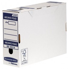 CAJA DE ARCHIVO DEFINITIVO FOLIO 100MM AZUL BANKERS BOX 0031802 (MIN10) (Espera 4 dias) en Huesoi