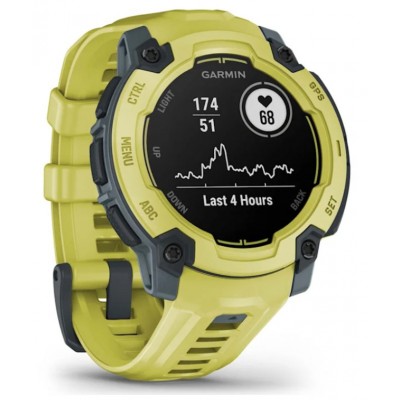 SMARTWATCH GARMIN INSTIN E 45MM AMARILLO CORREA SILICONA AMARILLA en Huesoi