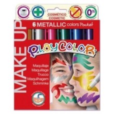 POCKET MAKE UP METALLIC 6 COLORES SURTIDOS PLAYCOLOR 01011 (Espera 4 dias) en Huesoi