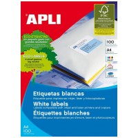 CAJA 100 HOJAS ETIQUETA BLANCA ILC 70X42.4 1276 APLI (Espera 4 dias) en Huesoi