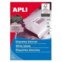 CAJA 500 HOJAS ETIQUETA BLANCA ILC 210X297 01788 APLI (Espera 4 dias) en Huesoi