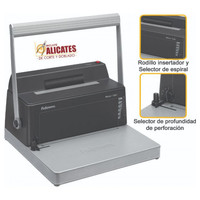FELLOWES Encuadernadora de Espiral Met&aacute;lico Metal 100R (0200401) en Huesoi