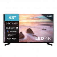 TV CECOTEC 43" LED 4K UHD FRAMELESS ANDROIDTV 11 ALU20043 en Huesoi