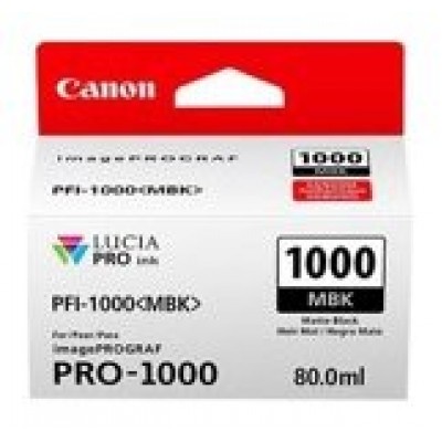 Canon iPF PRO1000 Cartucho Negro Mate PFI-1000MBK en Huesoi