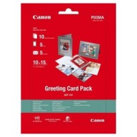Canon Papel PACK 10 10X15 5 Tarj.FELICITACION 5 SOBRES (GCP-101) en Huesoi
