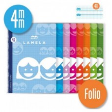 CUADERNO BASICO FORMATO FOLIO 80 HOJAS RAYADO 4 MM SURTIDOS LAMELA 07F004 (MIN10) (Espera 4 dias) en Huesoi