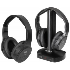 AURICULARES DIADEMA TREVI FRS 1580 TW SET 2 UD RECHARG. WLESS TV HEADPHONES BLK en Huesoi