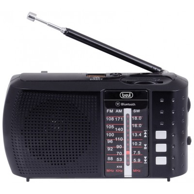 RADIO PORTATIL TREVI MULTIBANDA BLUETOOTH USB MICRO SD RA 7F20 BT NEGRO en Huesoi