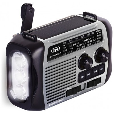 RADIO TREVI RA 7F30 BT EXPLORER RADIO CARGA SOLAR & DINAMO GRAY en Huesoi