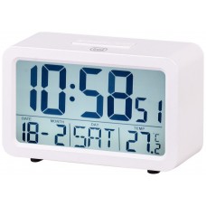 RELOJ DESPERTADOR TREVI SLD 3P60 DIGITAL ALARM CLOCK WHITE en Huesoi