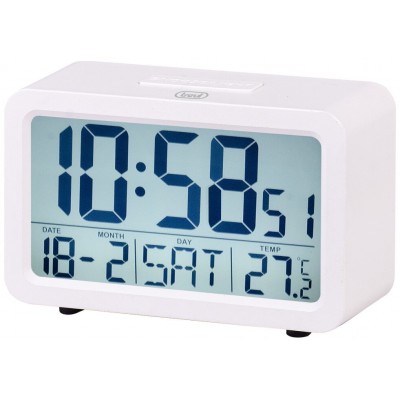 RELOJ DESPERTADOR TREVI SLD 3P60 DIGITAL ALARM CLOCK WHITE en Huesoi