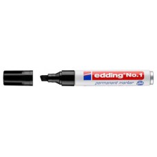 MARCADOR PERMANENTE PUNTA BISELADA 1-5MM Nº1 NEGRO EDDING 1-01 (MIN10) (Espera 4 dias) en Huesoi