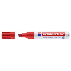MARCADOR PERMANENTE PUNTA BISELADA 1-5MM Nº1 ROJO EDDING 1-02 (MIN10) (Espera 4 dias) en Huesoi