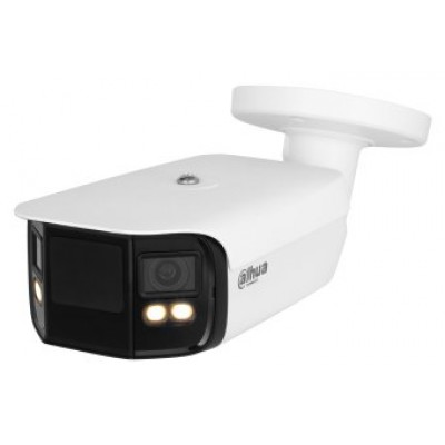 (DH-IPC-PFW5849P-A180-E2-ASTE-0360B) DAHUA CÁMARA IP BULLET PANORÁMICA TIOC DUO WDR WIZSENSE 2X4MP LED IR & LUZ CÁLIDA IP67 ALARMA SONIDO / LUZ AZUL&ROJA 3.6MM POE (Espera 4 dias) en Huesoi