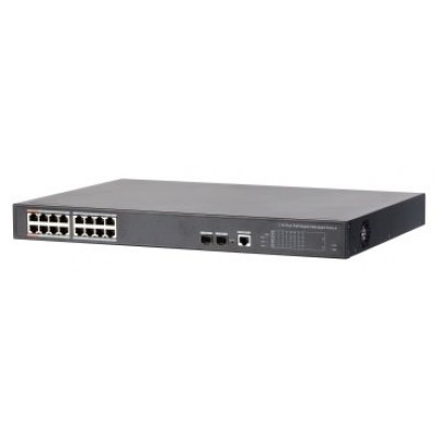 DAHUA - DH-PFS4218-16GT-240 - SWITCH POE 16 PUERTOS GIGABIT + 2 SFP UPLINK GIGABIT 240W 802.3AT MANEJABLE LAYER 2 (Espera 4 dias) en Huesoi