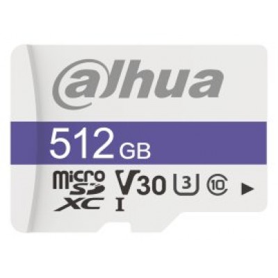DAHUA MICROSD 512GB MICROSD CARD, READ SPEED UP TO 100 MB/S, WRITE SPEED UP TO 80 MB/S, SPEED CLASS C10, U3, V30, TBW 70TB (DHI-TF-C100/512GB) (Espera 4 dias) en Huesoi