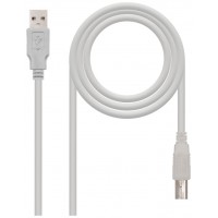 CABLE USB 2.0 IMPRESORA TIPO AM-BM BEIGE 4.5 M en Huesoi