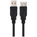 CABLE USB 2.0 TIPO A/M-A/H 1.8M NEGRO NANOCABLE (Espera 4 dias) en Huesoi