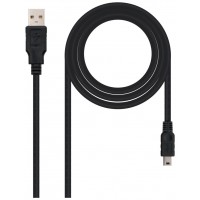 CABLE USB 2.0 A/M-MINI USB B/M 3.0M NEGRO NANOCABLE (Espera 4 dias) en Huesoi