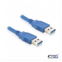 NANOCABLE CABLE USB 3.0, TIPO A/M-A/M, AZUL, 1.0 M (10.01.1001-BL) (Espera 4 dias) en Huesoi