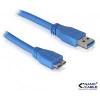 CABLE CONEXION USB-MICRO USB 3.0 TIPO M-M AZUL 2M NANOCABLE (Espera 4 dias) en Huesoi