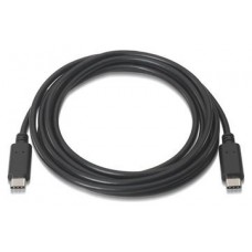 CABLE USB 2.0 3A TIPO USB-C/M-USB-C/M 3 M NEGRO NANOCABLE (Espera 4 dias) en Huesoi