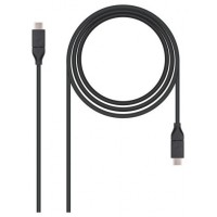 CABLE USB 3.1 GEN2 10GBPS 3A TIPO USB-CM-USB-CM NEGRO en Huesoi