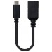 CABLE USB 3.1 GEN1 5Gbps 3A, TIPO USB-C/M-A/F, NEGRO, en Huesoi