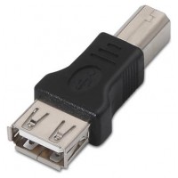 USB 2.0, A-H/B-M, Negro en Huesoi