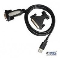 CONVERTIDOR USB A SERIE TIPO AM-RS232 DB9M DB25M 18 M en Huesoi