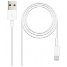 CABLE LIGHTNING A USB 2.0 LIGHTNING-USB A/M 50 CM en Huesoi