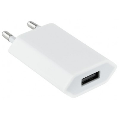 CARGADOR USB IPHONE IPOD 5V-1A  MINI BLANCO NANOCABLE en Huesoi