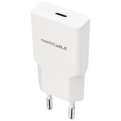 CARGADOR USB-C/PD 30W BLANCO NANOCABLE 10.10.2027 en Huesoi CARGADOR USB-C/PD 30W BLANCO NANOCABLE 10.10.2027 en Huesoi