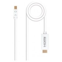 Mini DP - HDMI, M-M, 5 m, Blanco en Huesoi