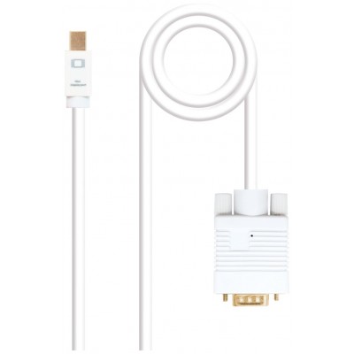 Mini DP - VGA, M-M, 2 m, Blanco en Huesoi