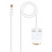 Mini DP - VGA, M-M, 2 m, Blanco en Huesoi