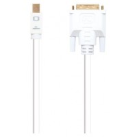 Mini DP - DVI, M-M, 2 m, Blanco en Huesoi