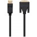 Nanocable Cable Conversor DP a DVI 1 M Negro en Huesoi