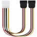 Molex 4-pin - 2 x SATA, M/F, 0.2 m en Huesoi