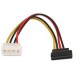 Nanocable CABLE SATA ALIMENTACION ACODADO 5.25"(MOLEX 4PIN)/M-SATA/H 16 CM OEM (Espera 4 dias) en Huesoi