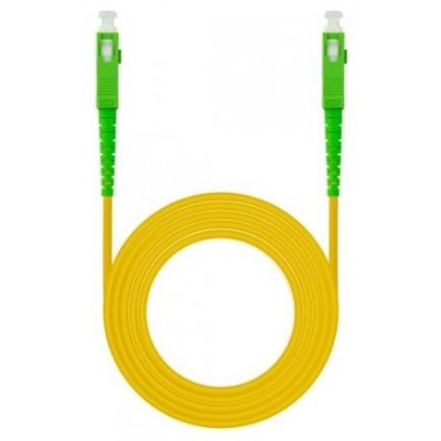 CABLE FIBRA SC/APC-SC/APC MONOMODO LSZH AMARI.100M en Huesoi