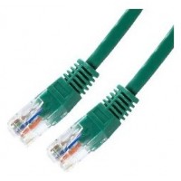 CABLE RED LATIGUILLO RJ45 CAT.5E UTP AWG24 VERDE 1.0 M en Huesoi