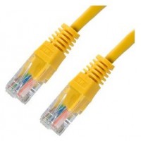 CABLE RED LATIGUILLO RJ45 CAT.5E UTP AWG24 AMARILLO en Huesoi