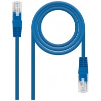 CABLE RED LATIGUILLO RJ45 CAT.5E UTP AWG24 AZUL 3.0 M en Huesoi