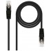 CABLE RED LATIGUILLO RJ45 CAT.6 UTP AWG24 NEGRO 30 CM en Huesoi