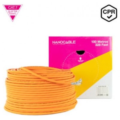 CABLE RED LSZH CAT.7 600MHZ SFTP PIMF AWG23 100 M en Huesoi