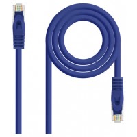 CABLE RED LATIGUILLO RJ45 LSZH CAT.6A UTP AWG24 AZUL en Huesoi